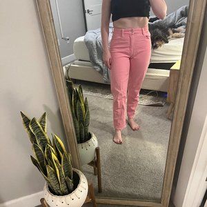 Zara Pink High Rise Jeans